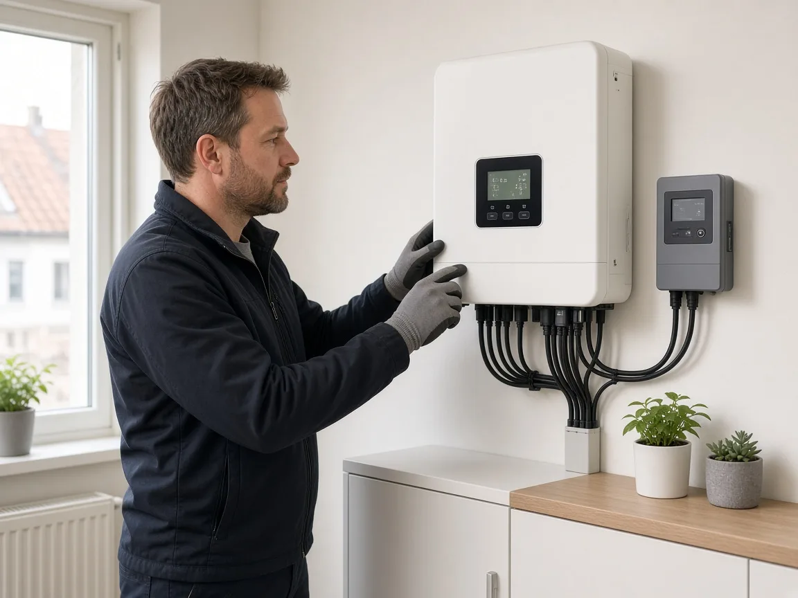Service og kontrol af solcelleanlæg ved inverter